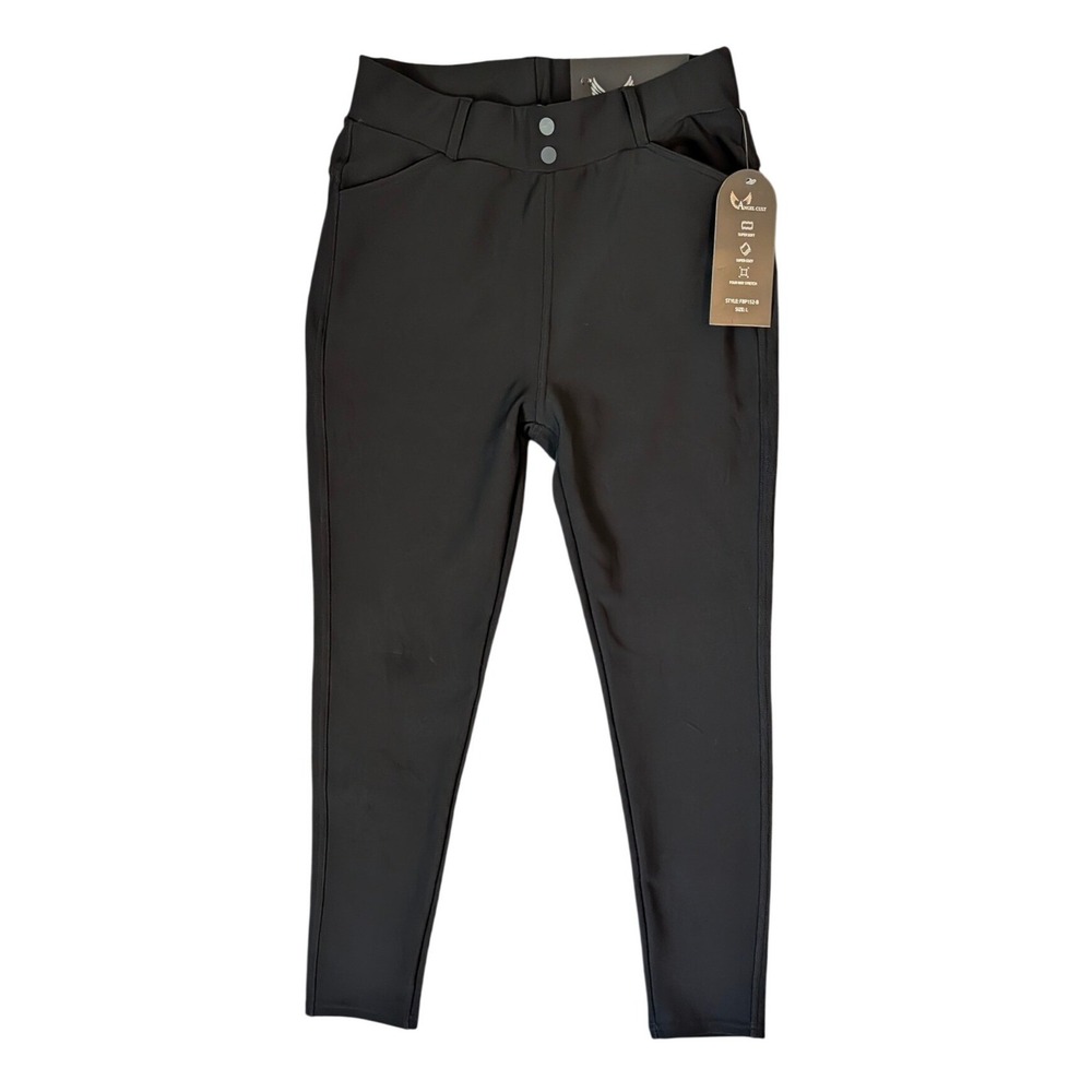 Angel Cult Womens Size Large Black Four Way Stretch High Rise Leggings Pants